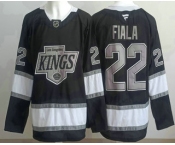 Men's Los Angeles Kings #22 Kevin Fiala Black Alternate Authentic Jersey Men's Los Angeles Kings #22 Kevin Fiala Black Alternate Authentic Jersey