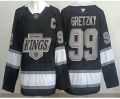 Men's Los Angeles Kings #99 Wayne Gretzky Black Alternate Authentic Jersey Men's Los Angeles Kings #99 Wayne Gretzky Black Alternate Authentic Jersey