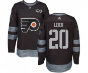 Adidas Philadelphia Flyers #20 Taylor Leier Premier Black 1917-2017 100th Anniversary NHL Jersey