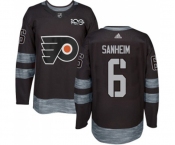 Adidas Philadelphia Flyers #6 Travis Sanheim Authentic Black 1917-2017 100th Anniversary NHL Jersey