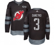 Adidas New Jersey Devils #3 Ken Daneyko Authentic Black 1917-2017 100th Anniversary Hockey Jersey
