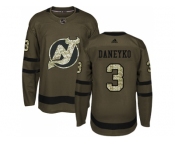 Adidas New Jersey Devils #3 Ken Daneyko Green Salute to Service Stitched NHL Jersey
