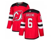 Adidas New Jersey Devils #6 Andy Greene Red Home Authentic Stitched NHL Jersey