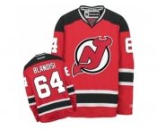 Men's Reebok New Jersey Devils #64 Joseph Blandisi Authentic Red Home NHL Jersey