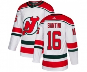 New Jersey Devils #16 Steve Santini Authentic White Alternate Hockey Jersey