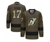 New Jersey Devils #17 Michael Ryder Green Salute to Service Stitched NHL Jersey