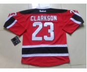 nhl jerseys new jersey devils #23 clarkson red-black