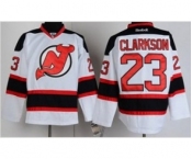 nhl jerseys new jersey devils #23 clarkson white