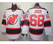nhl jerseys new jersey devils #68 jagr white