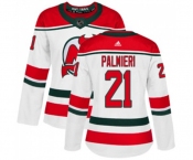 Women New Jersey Devils #21 Kyle Palmieri Authentic White Alternate Hockey Jersey
