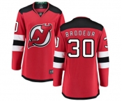 Women New Jersey Devils #30 Martin Brodeur Fanatics Branded Red Home Breakaway Hockey Jersey