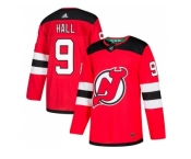 Youth Adidas New Jersey Devils #9 Taylor Hall Red Home Authentic Stitched NHL Jersey