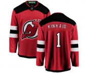 Youth New Jersey Devils #1 Keith Kinkaid Fanatics Branded Red Home Breakaway Hockey Jersey