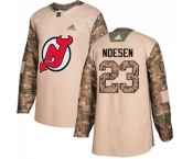 Youth New Jersey Devils #23 Stefan Noesen Authentic Camo Veterans Day Practice Hockey Jersey