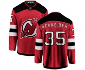 Youth New Jersey Devils #35 Cory Schneider Fanatics Branded Red Home Breakaway Hockey Jersey