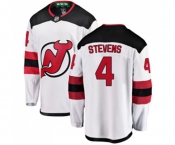 Youth New Jersey Devils #4 Scott Stevens Fanatics Branded White Away Breakaway Hockey Jersey
