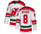Youth New Jersey Devils #8 Will Butcher Authentic White Alternate Hockey Jersey
