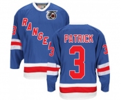 CCM New York Rangers #3 James Patrick Authentic Royal Blue 75TH Throwback NHL Jersey