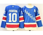 Men's New York Rangers #10 Artemi Panarin Blue 2025 With A Patch Stitched Hockey Jersey Men's New York Rangers #10 Artemi Panarin Blue 2025 With A Patch Stitched Hockey Jersey