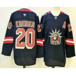 Men's New York Rangers #20 Chris Kreider Navy Reverse Retro Authentic Jersey