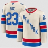 Men's New York Rangers #23 Adam Fox Cream 2026 Winter Classic Stitched Hockey Jersey Men's New York Rangers #23 Adam Fox Cream 2026 Winter Classic Stitched Hockey Jersey