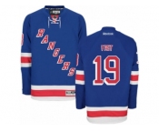 Men's Reebok New York Rangers #19 Jesper Fast Authentic Royal Blue Home NHL Jersey