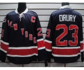 nhl jerseys new york rangers #23 drury dk blue[85th]