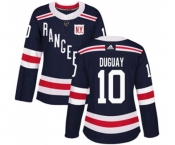 Women Adidas New York Rangers #10 Ron Duguay Authentic Navy Blue 2018 Winter Classic NHL Jersey