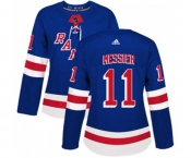 Women Adidas New York Rangers #11 Mark Messier Premier Royal Blue Home NHL Jersey