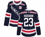 Women Adidas New York Rangers #23 Jeff Beukeboom Authentic Navy Blue 2018 Winter Classic NHL Jersey