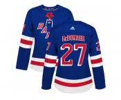 Women Adidas New York Rangers #27 Ryan McDonagh Royal Blue Home Authentic Stitched NHL Jersey