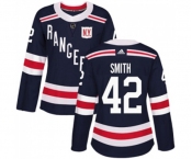 Women Adidas New York Rangers #42 Brendan Smith Authentic Navy Blue 2018 Winter Classic NHL Jersey