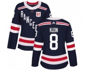 Women Adidas New York Rangers #8 Kevin Klein Authentic Navy Blue 2018 Winter Classic NHL Jersey