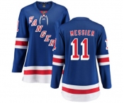 Women New York Rangers #11 Mark Messier Fanatics Branded Royal Blue Home Breakaway NHL Jersey