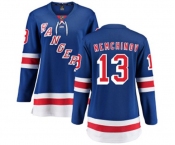 Women New York Rangers #13 Sergei Nemchinov Fanatics Branded Royal Blue Home Breakaway NHL Jersey