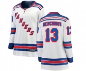 Women New York Rangers #13 Sergei Nemchinov Fanatics Branded White Away Breakaway NHL Jersey
