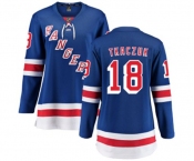 Women New York Rangers #18 Walt Tkaczuk Fanatics Branded Royal Blue Home Breakaway NHL Jersey