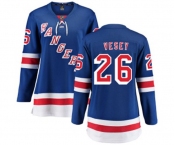 Women New York Rangers #26 Jimmy Vesey Fanatics Branded Royal Blue Home Breakaway NHL Jersey