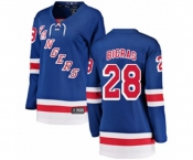 Women New York Rangers #28 Chris Bigras Fanatics Branded Royal Blue Home Breakaway NHL Jersey