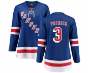 Women New York Rangers #3 James Patrick Fanatics Branded Royal Blue Home Breakaway NHL Jersey