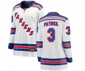 Women New York Rangers #3 James Patrick Fanatics Branded White Away Breakaway NHL Jersey