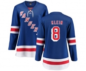 Women New York Rangers #8 Kevin Klein Fanatics Branded Royal Blue Home Breakaway NHL Jersey