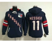women nhl jerseys new york rangers #11 messier blue[pullover hooded sweatshirt]
