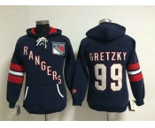 women nhl jerseys new york rangers #99 gretzky blue[pullover hooded sweatshirt]