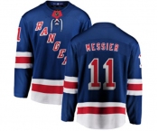 Youth New York Rangers #11 Mark Messier Fanatics Branded Royal Blue Home Breakaway NHL Jersey