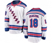 Youth New York Rangers #18 Walt Tkaczuk Fanatics Branded White Away Breakaway NHL Jersey