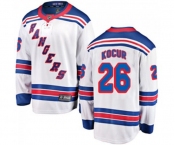 Youth New York Rangers #26 Joe Kocur Fanatics Branded White Away Breakaway NHL Jersey