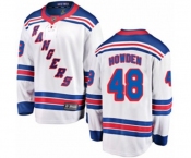 Youth New York Rangers #48 Brett Howden Fanatics Branded White Away Breakaway NHL Jersey