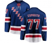 Youth New York Rangers #77 Phil Esposito Fanatics Branded Royal Blue Home Breakaway NHL Jersey