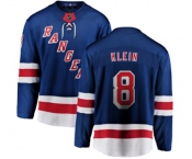 Youth New York Rangers #8 Kevin Klein Fanatics Branded Royal Blue Home Breakaway NHL Jersey